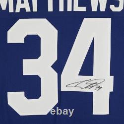 FRMD Auston Matthews Maple Leafs Signed Blue Assistant Captain Breakaway Jersey