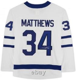 FRMD Auston Matthews Toronto Maple Leafs Signed White Fanatics Breakaway Jersey