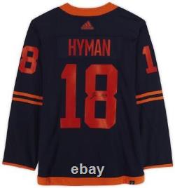 FRMD Zach Hyman Edmonton Oilers Signed Navy Alternate Adidas Authentic Jersey