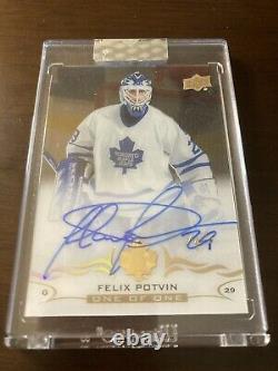 Felix Potvin Clear Cut 2018-19 Autograph 1/1 One Of One Maple Leafs Hockey Card