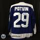 Felix Potvin Signed Autographed Jersey Ccm Toronto Maple Leafs Retro
