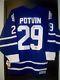 Felix Potvin Signed Toronto Maple Leafs Ccm Vintage Style Jersey With The Cat