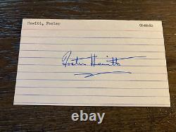 Foster Hewitt Toronto Maple Leafs HOF signed autographed Hockey 3x5 index card