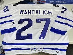 Frank Mahovlich Signed Toronto Maple Leafs Hockey Jersey JSA / Coa