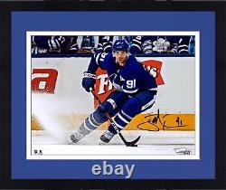 Frmd John Tavares Toronto Maple Leafs Signed 8 x 10 Blue Jersey Turning Photo