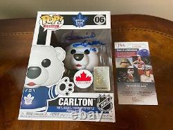 Funko Pop Hockey Toronto Maple Leafs Carlton #06 Dave Keon Signed- JSA RARE