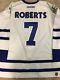 Gary Roberts 01'02 White Toronto Maple Leafs Nhl Game Worn Used Jersey Coa