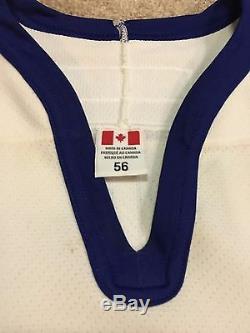 GARY ROBERTS 01'02 White Toronto Maple Leafs NHL Game Worn Used Jersey COA