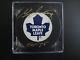 George Armstrong Autograph Toronto Maple Leafs Puck Hof