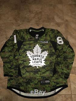 Game Used 2017 Toronto Maple Leafs Canadian Armed Forces Jersey Ben Smith