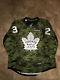 Game Used 2017 Toronto Maple Leafs Canadian Armed Forces Jersey Josh Leivo