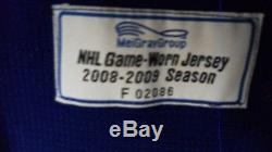 Game Worn 2008-09 Toronto Maple Leafs Hockey Jersey Sz 56 Ryan Hollweg