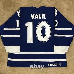 Game Worn Gary Valk Toronto Maple Leafs NHL Hockey Jersey Used Vintage Blue 56
