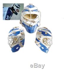 Game Worn Used Jiri Crha Toronto Maple Leafs Goalie Mask Greg Harrison Jersey