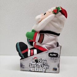 Gemmy Hockey Dancing Santa Christmas Plush Toronto Maple Leafs