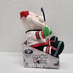 Gemmy Hockey Dancing Santa Christmas Plush Toronto Maple Leafs