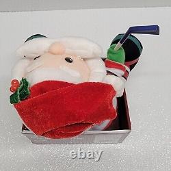 Gemmy Hockey Dancing Santa Christmas Plush Toronto Maple Leafs