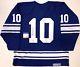 George Armstrong Signed Toronto Maple Leafs Ccm Vintage Jersey Psa Coa L77895