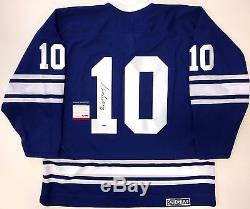 George Armstrong Signed Toronto Maple Leafs CCM Vintage Jersey Psa Coa L77895