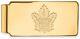 Gold Plated Sterling Silver Nhl Toronto Maple Leafs Money Clip By Logoart