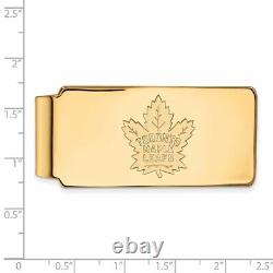 Gold Plated Sterling Silver NHL Toronto Maple Leafs Money Clip by LogoArt
