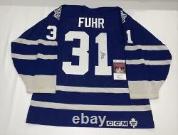 Grant Fuhr Signed #31 Toronto Maple Leafs Jersey Jsa Coa Hof Licensed