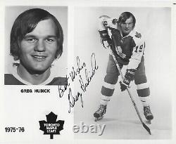 Greg Hubick Autographed Signed 8x10 RARE Maple Leafs Press Photo NHL withCOA