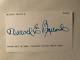 Harold Ballard Toronto Maple Leafs Hof Signed Autographed 3x5 Index Card