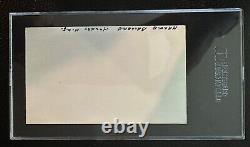 Harold Ballard Toronto Maple Leafs HOF signed autographed 3x5 Index Card SGC