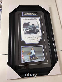 JOHNNY BOWER Toronto Maple Leafs SIGNED Framed 8x10 Print Photo Frameworth COA