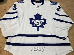 JOSH LEIVO 15'16 White Toronto Maple Leafs Game Worn Used Hockey Jersey coa nhl