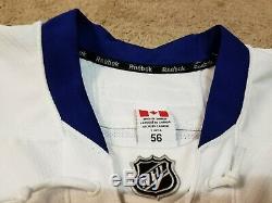 JOSH LEIVO 15'16 White Toronto Maple Leafs Game Worn Used Hockey Jersey coa nhl