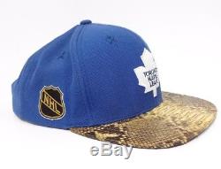 JUST DON NHL Toronto Maple Leafs Blue Brown Hat RSVP Gallery Python Snake