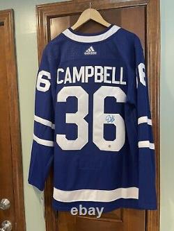 Jack Campbell Signed Authentic Adidas Toronto Maple Leafs Jersey FRAMEWORTH COA