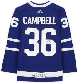 Jack Campbell Toronto Maple Leafs Autographed Blue Adidas Authentic Jersey