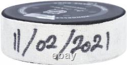Jack Campbell Toronto Maple Leafs Autographed Game-Used Puck from