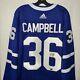 Jack Campbell Toronto Maple Leafs Jersey Authentic Autographed Adidas Blue Sz 54