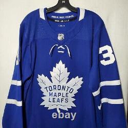 Jack Campbell Toronto Maple Leafs Jersey Authentic Autographed Adidas Blue Sz 54