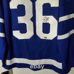 Jack Campbell Toronto Maple Leafs Jersey Authentic Autographed Adidas Blue Sz 54