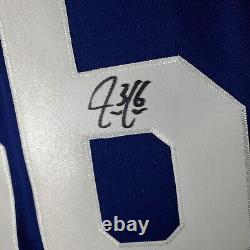 Jack Campbell Toronto Maple Leafs Jersey Authentic Autographed Adidas Blue Sz 54