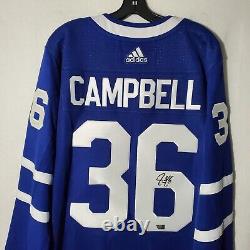 Jack Campbell Toronto Maple Leafs Jersey Authentic Autographed Adidas Blue Sz 54