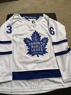 Jack campbell signed autographed toronto maple leafs jersey oilers