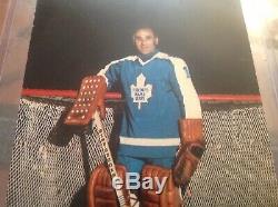 Jacques Plante 1971 Toronto Maple Leafs NHL Hockey Autograph Postcard Rppc Photo