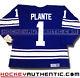 Jacques Plante Toronto Maple Leafs Jersey 1970 Ccm Vintage Blue