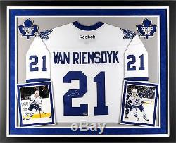 James van Riemsdyk Toronto Maple Leafs Deluxe Framed Signed Premier White Jersey