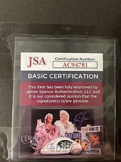 Jean Beliveau vs Johnny Bower Dual SIGNED 8x10 Photo Signed Autograph JSA COA