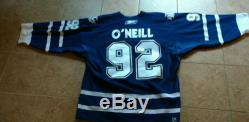 Jeff O'Neal 92 Blue Toronto Maple Leafs 06/07 game worn Jersey