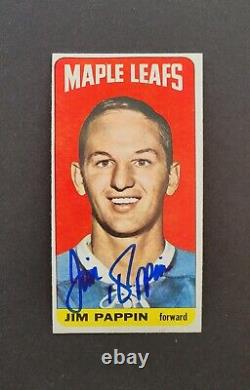 Jim Pappin signed Toronto Maple Leafs 1964 Topps Rookie Card