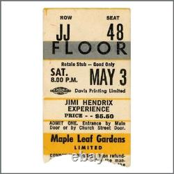 Jimi Hendrix 1969 Maple Leaf Gardens Toronto Concert Ticket Stub (Canada)