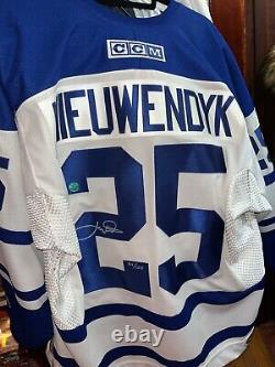 Joe Nieuwendyk Toronto Maple Leafs Signed White Jersey 3rd Limited edition COA